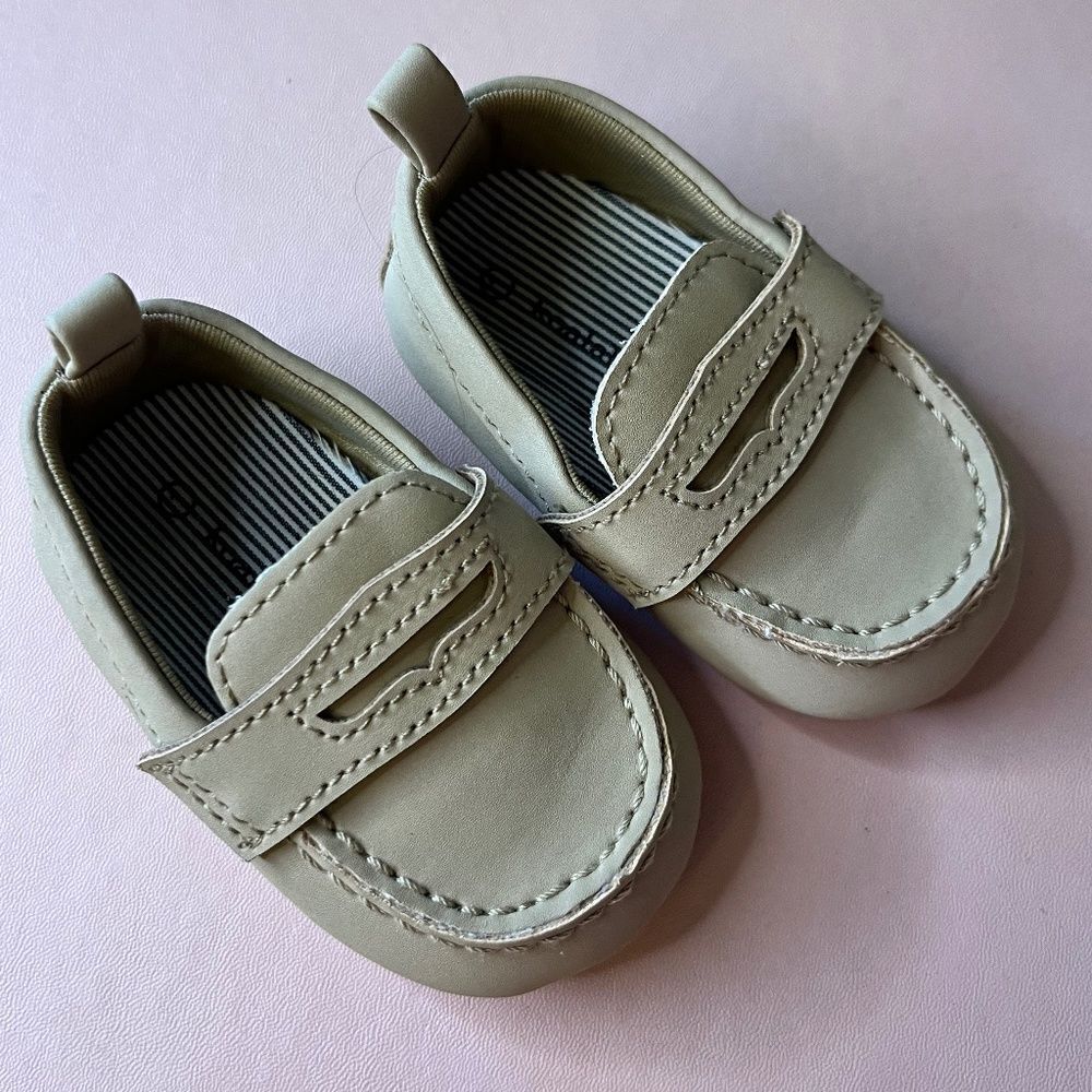 NEW Koala Baby Tan Shoes Penny Loafers Size 1 Hey Dude